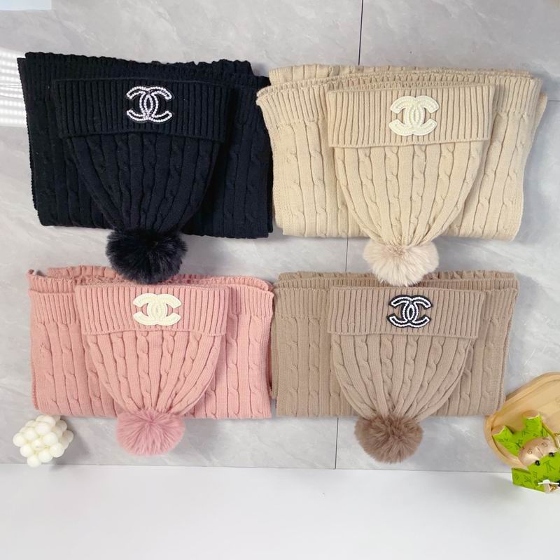CHanel Scarf Hat dx02